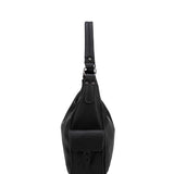 Borsa a Spalla in 100% Pu Vegan Leather Nero