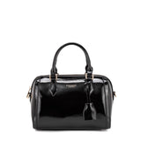 Borsa a Bauletto in 100% Pu Vegan Leather Nero