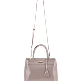 Borsa a Mano in 100% Pu Vegan Leather Beige Scuro