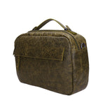 Vera Pelle 6542-VERDE GREEN Borsa a mano unisex Modello Avelon Gave Lux