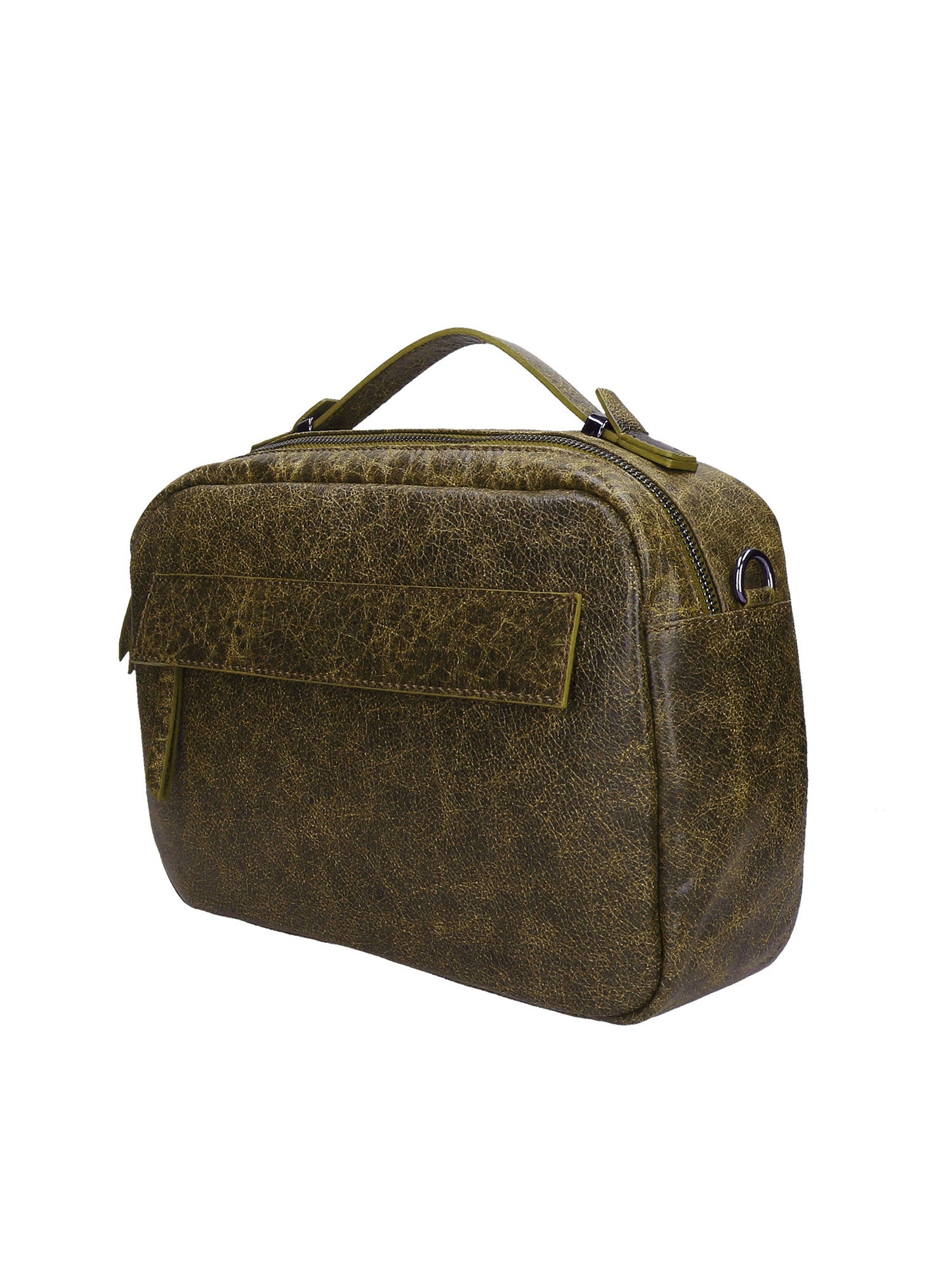Vera Pelle 6542-VERDE GREEN Borsa a mano unisex Modello Avelon Gave Lux