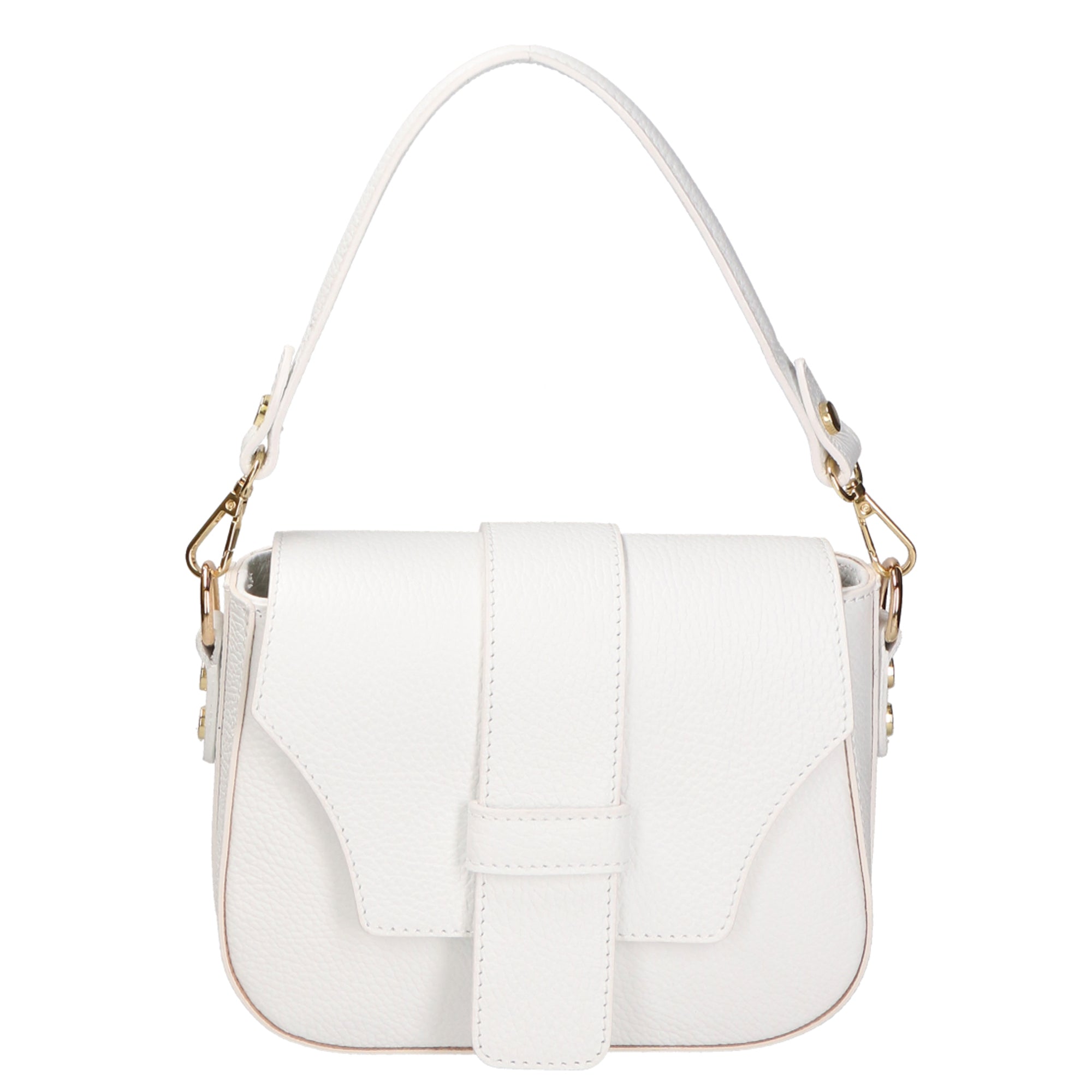 Ileana Borsa a spalla da donna Vera pelle 06282-BIANCO WHITE Gave Lux