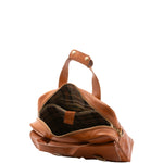 Borsa a mano unisex in vera pelle Made in Italy 4575-MIELE Alessia Firenze