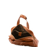 Borsa a mano unisex in vera pelle Made in Italy 4575-MIELE Alessia Firenze