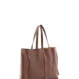 Borsa a mano unisex vera pelle Made in Italy 4611-TESTA DI MORO Alessia Firenze