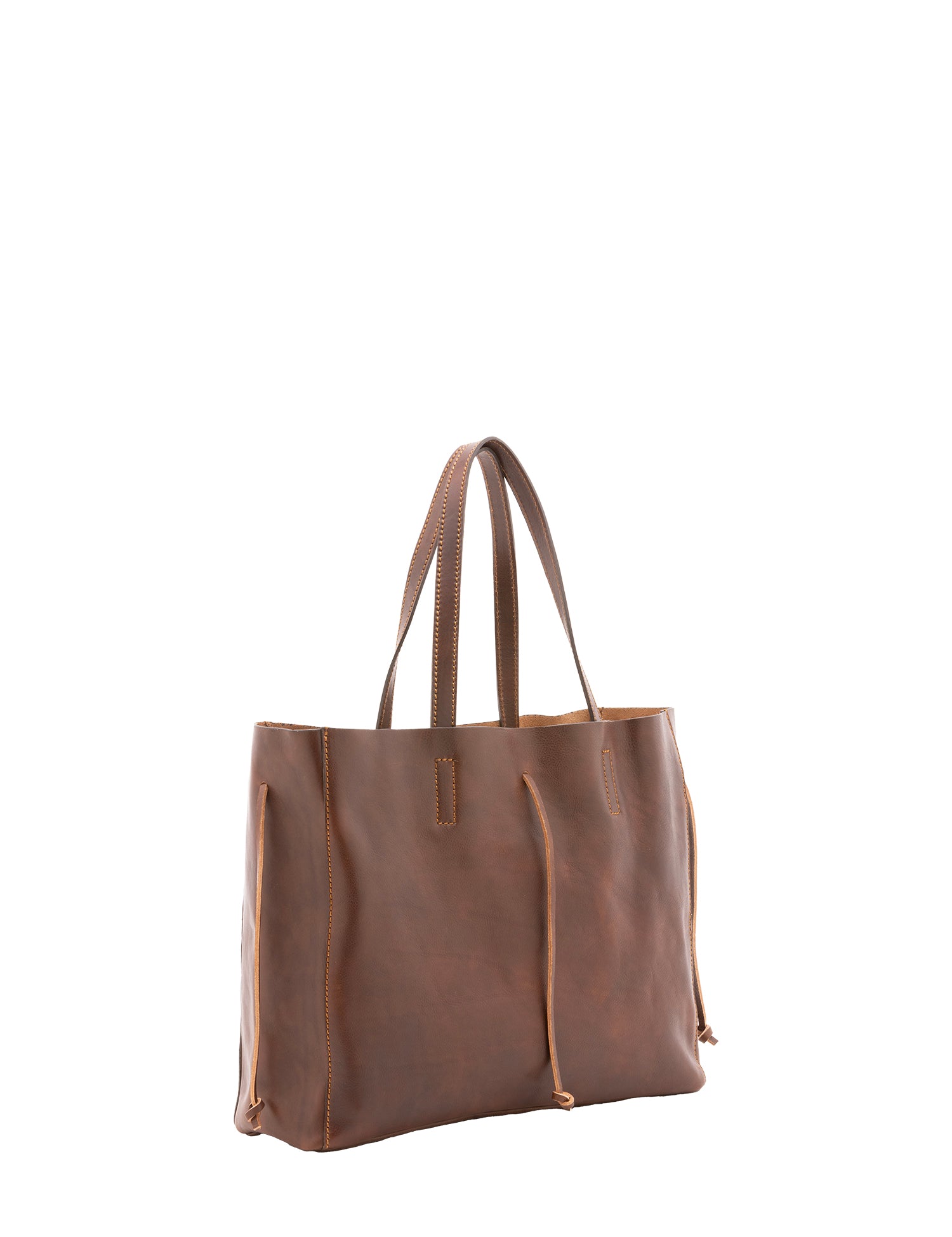 Borsa a mano unisex vera pelle Made in Italy 4611-TESTA DI MORO Alessia Firenze