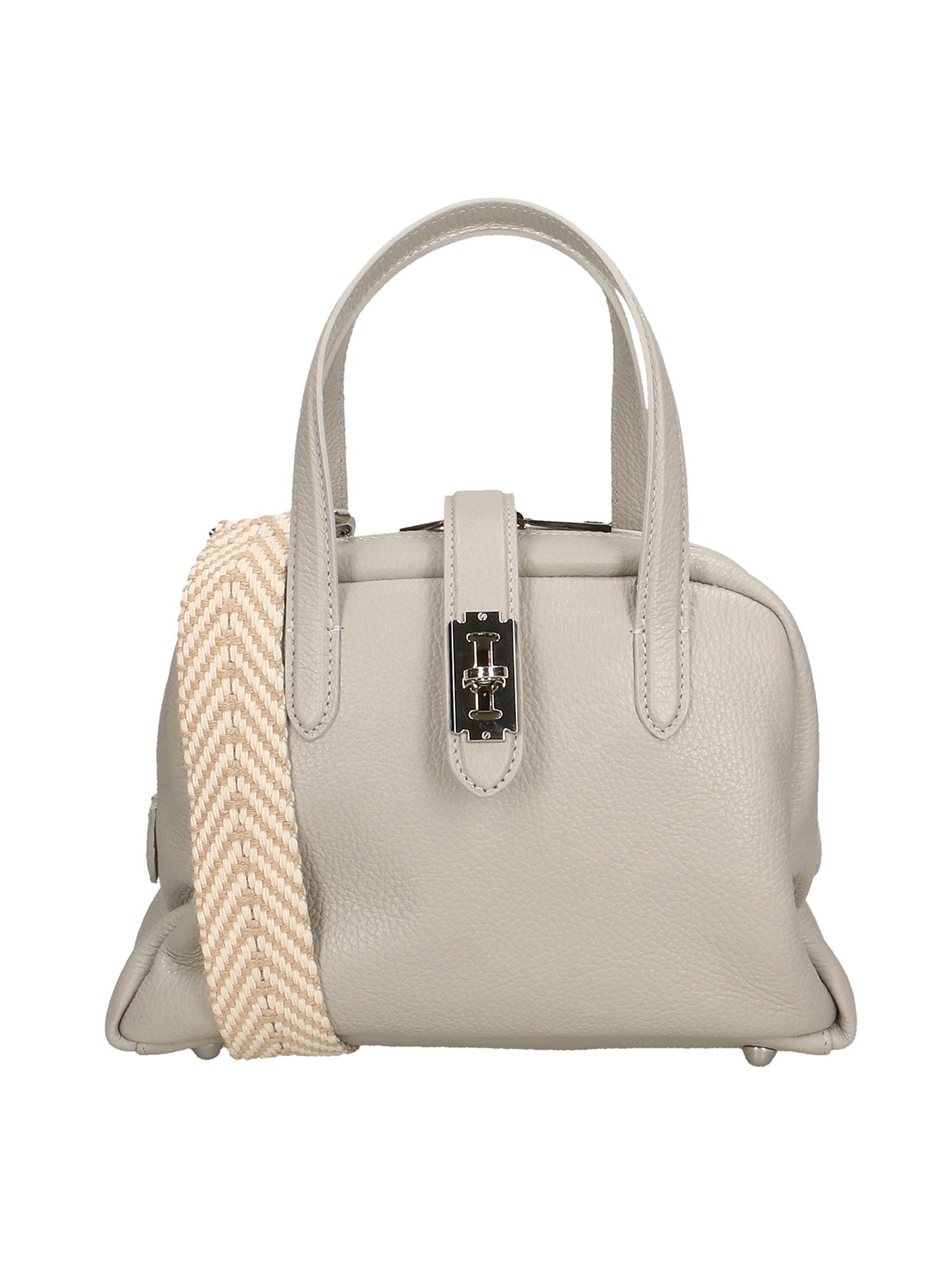 Orietta Borsa a mano da donna Vera pelle 01669-D86 GRIGIO PERLA PEARL GREY Gave Lux