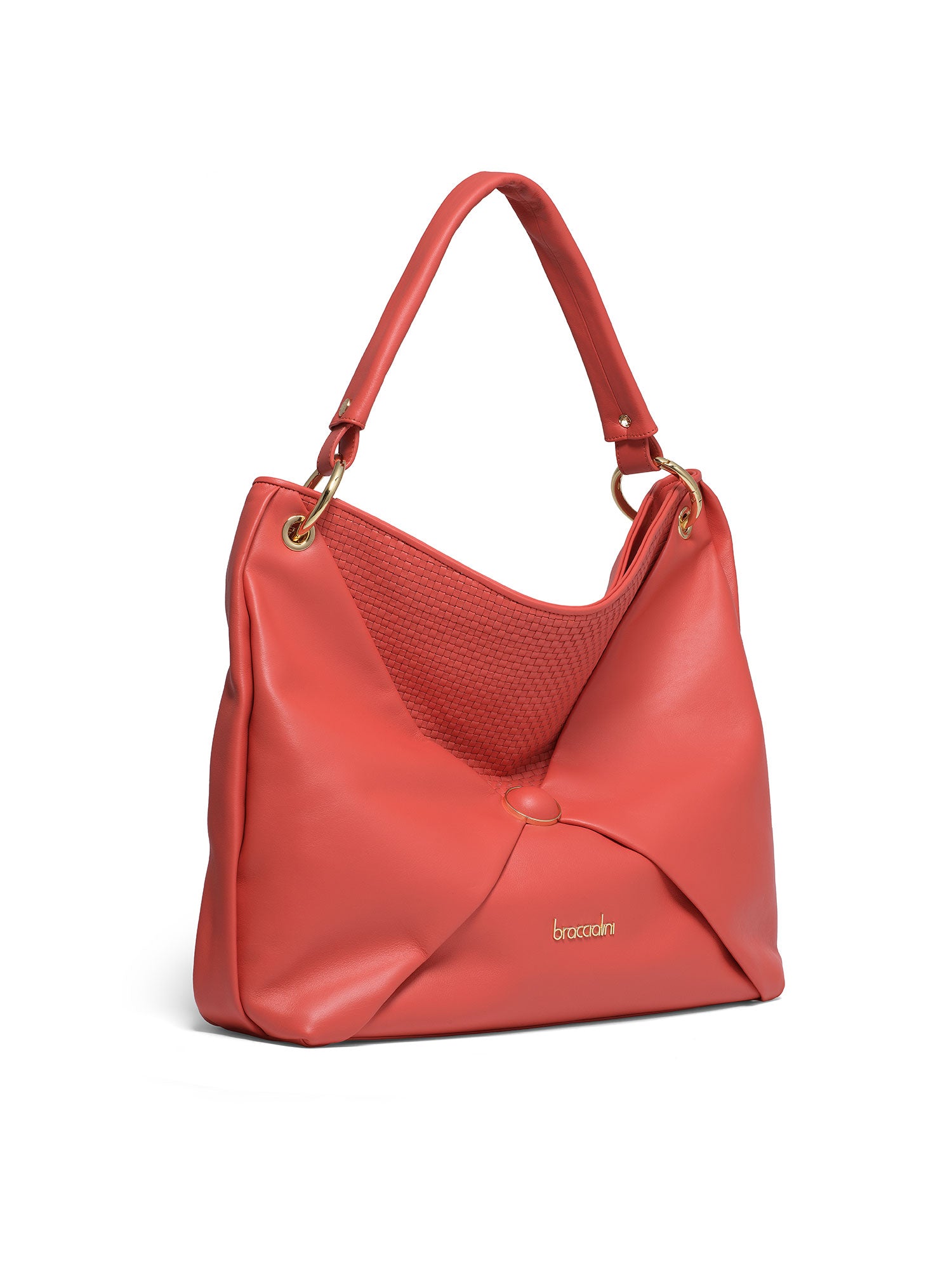 Aeliana Chic Borsa a spalla da donna 100% pelle B17204-ROSSO Braccialini