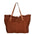 Agnese Borsa Shopper da donna Cotone e pelle 04649-D21 MARRONE BROWN Gave Lux