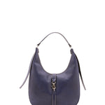 Borsa a spalla da donna 100% vera pelle 4607-BLU Alessia Firenze