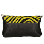 Safira Borsa a mano da donna Vera pelle 04760-ZEBRA GIALLO Gave Lux