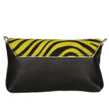 Safira Borsa a mano da donna Vera pelle 04760-ZEBRA GIALLO Gave Lux