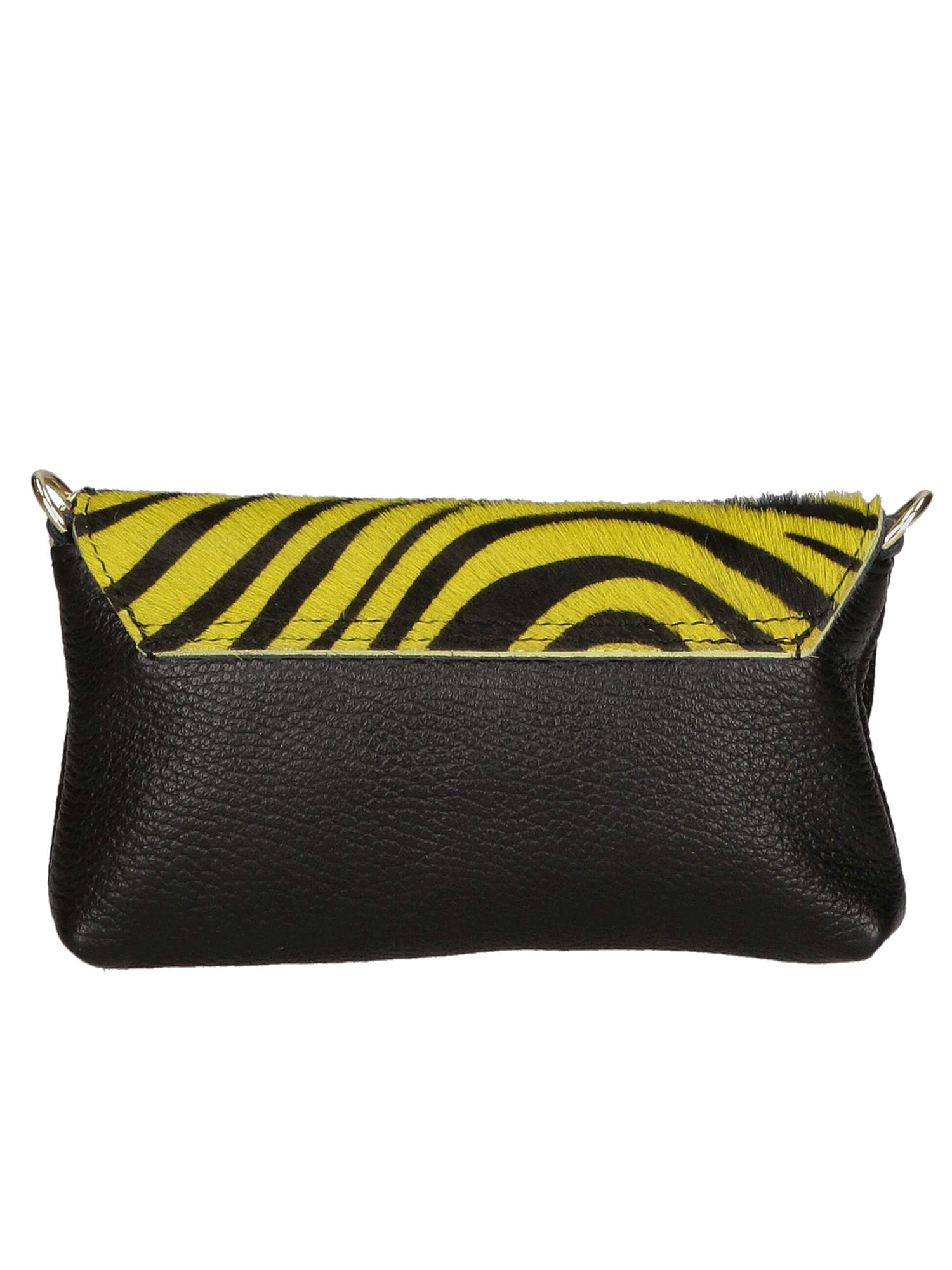 Safira Borsa a mano da donna Vera pelle 04760-ZEBRA GIALLO Gave Lux