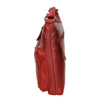 Borsa a tracolla da uomo Vera pelle RFID HILB-15118-ROSSO Hill Burry
