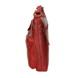 Borsa a tracolla da uomo Vera pelle RFID HILB-15118-ROSSO Hill Burry