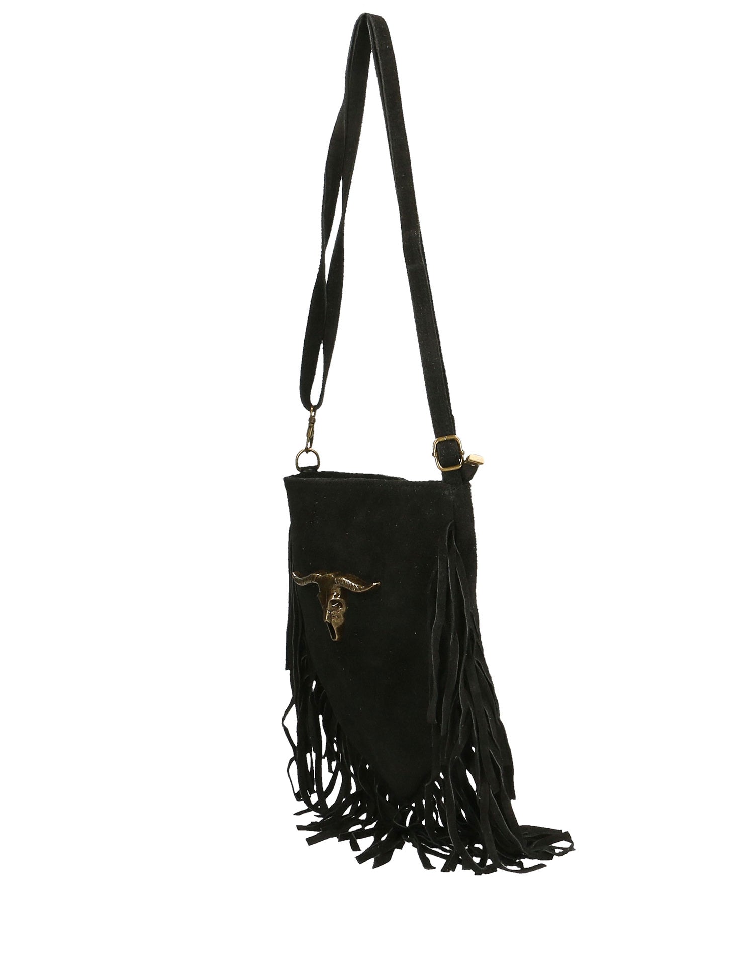 Solana Borsa a tracolla da donna Vera pelle 1518-NERO Gave Lux