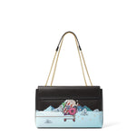 Nevada Borsa a spalla da donna 100% poliuretano B16852-NERO Braccialini