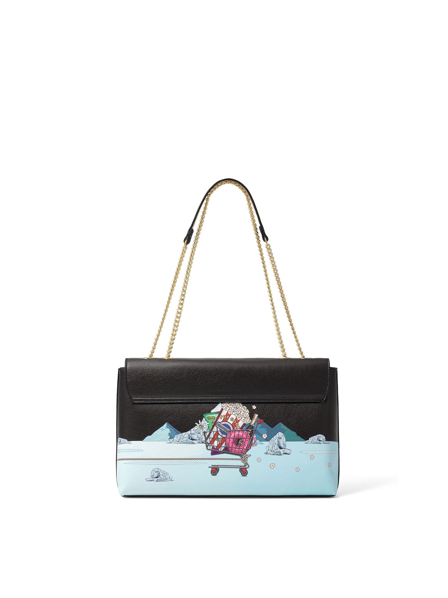 Nevada Borsa a spalla da donna 100% poliuretano B16852-NERO Braccialini
