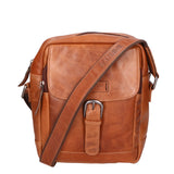 Borsa a tracolla unisex vera pelle 100% pelle di vacchetta SN5863847-TAN Santini Firenze