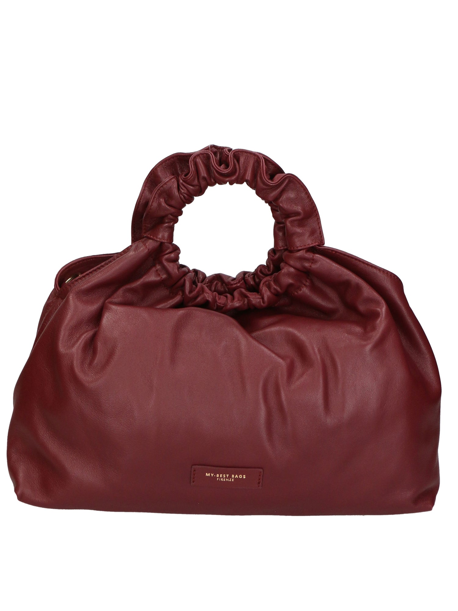 Borsa a mano da donna 100% pelle nappa MYB-8045-FW-BURGUNDY 21 My Best Bag