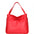 Borsa a spalla da donna Misto pelle e tessuto 07155-D58 ROSSO FUOCO Roberta Rossi