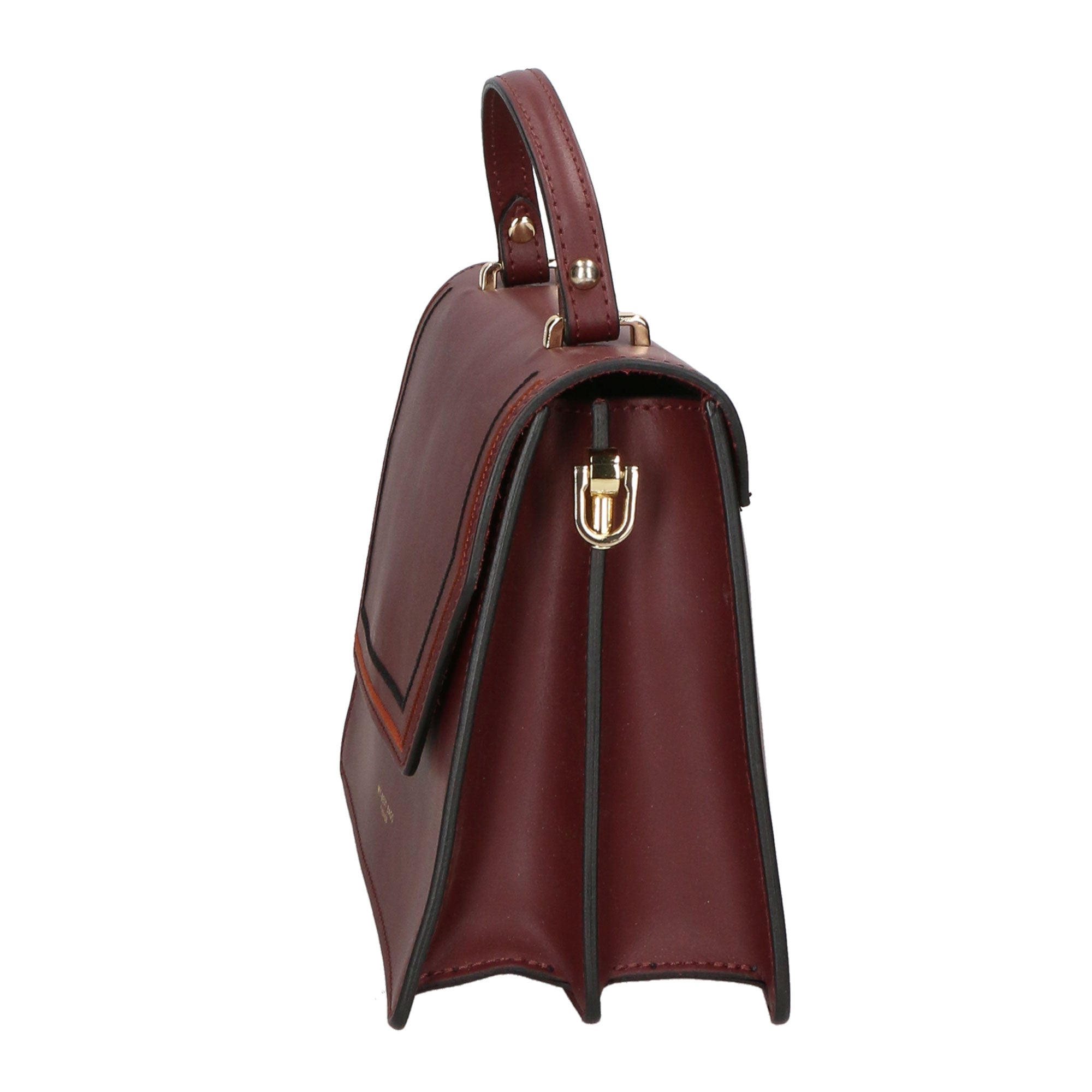 Borsa a mano da donna 100% vera pelle MYB-6004-FW-L330 VINO My Best Bag