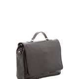 Borsa a mano unisex in vera pelle Made in Italy 4576-NERO Alessia Firenze