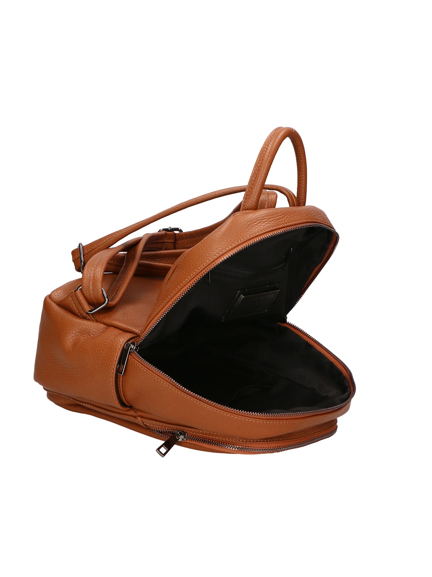 Vida Borsa in Vera Pelle Cuoio Scuro Chiara Ferretti