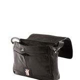 Borsa a mano unisex in vera pelle Made in Italy 4576-NERO Alessia Firenze