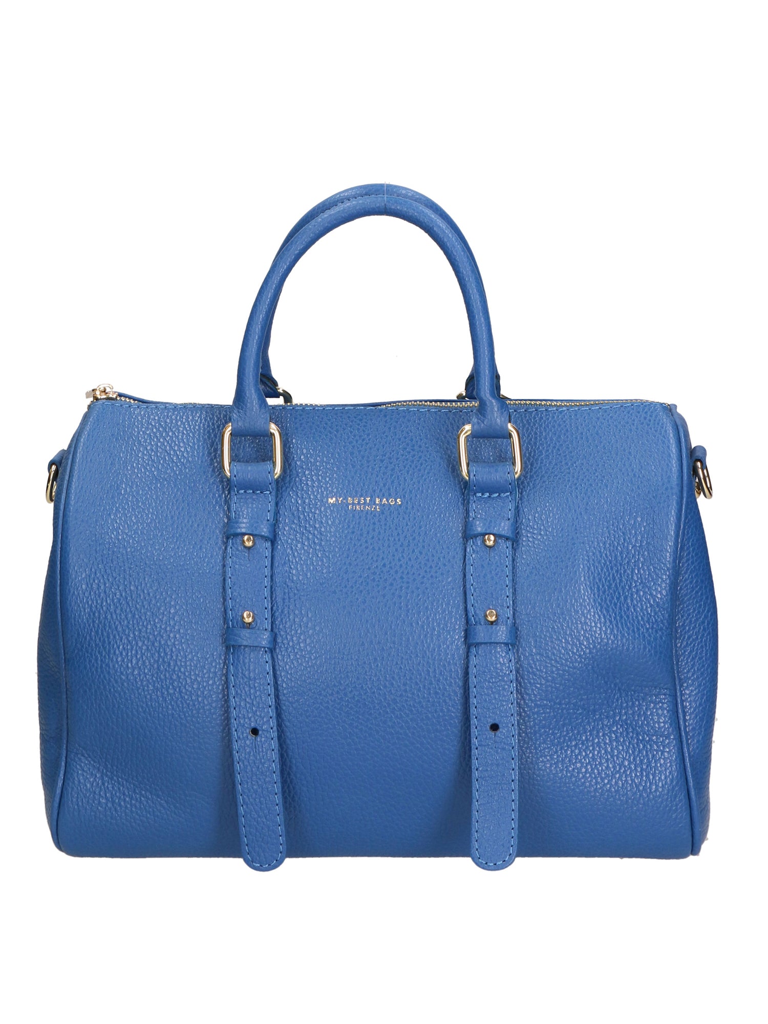 Borsa a mano da donna Vera pelle MYB-8022-FW-D24 BLU My Best Bag