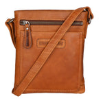 Borsa a tracolla da uomo Vera pelle RFID HILB-3098-CUOIO Hill Burry