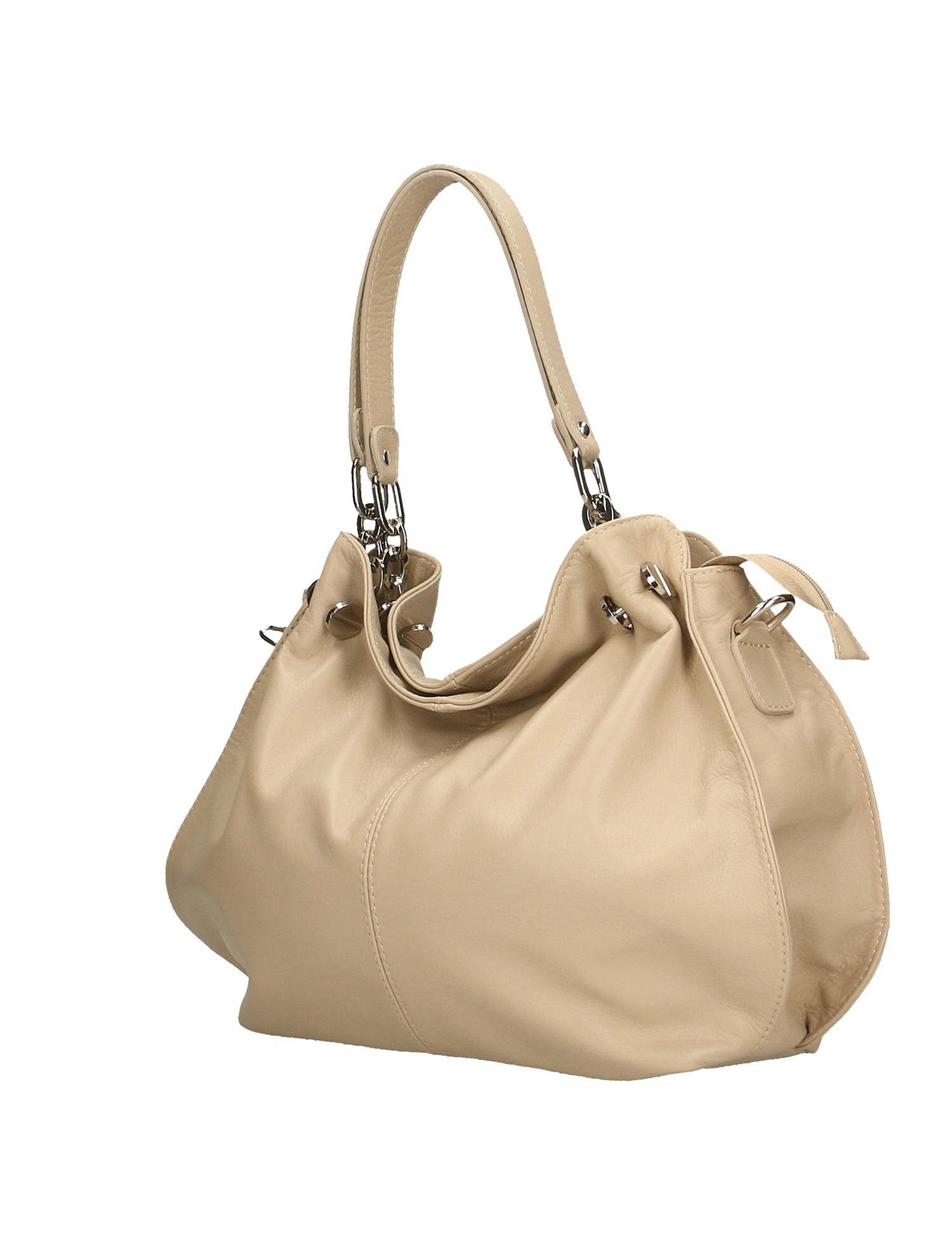 Ereba Borsa a mano da donna Made in Italy 100% pelle 3305-S03 BEIGE Gave Lux