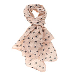 Cotone e Seta L1005-ROSA Foulard Donna Sandra Gave Lux