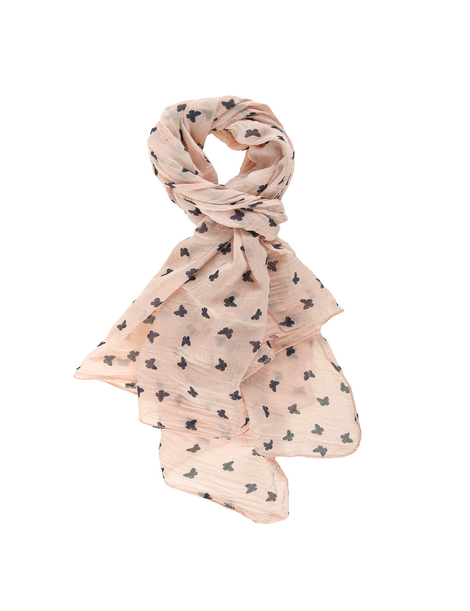 Cotone e Seta L1005-ROSA Foulard Donna Sandra Gave Lux