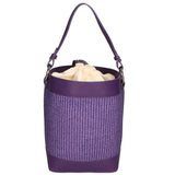 Borsa a secchiello da donna Misto pelle e tessuto MYB-05165-SS-307+S45 VIOLA My Best Bag