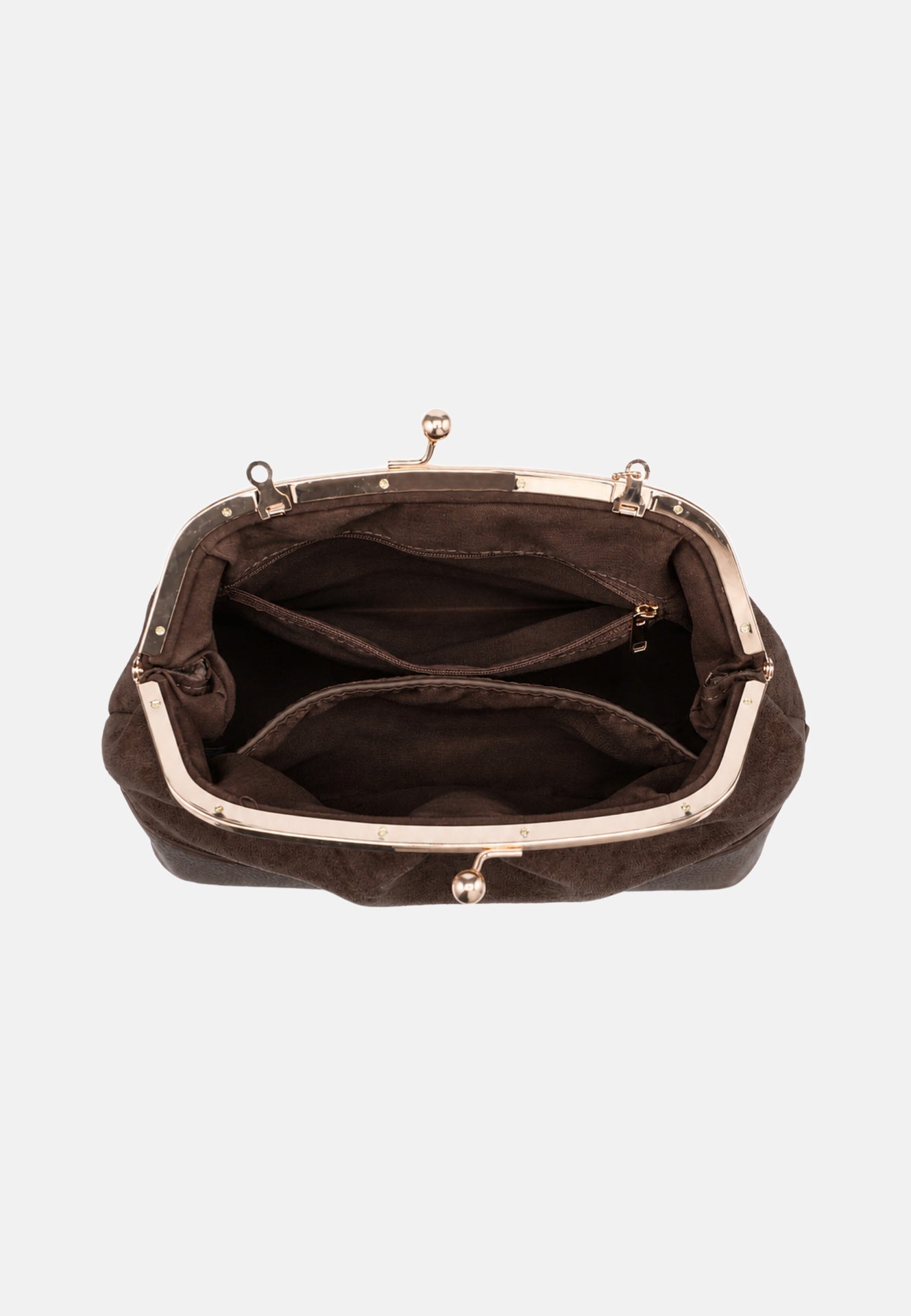 Borsa a Mano in Poliestere 100% Marrone
