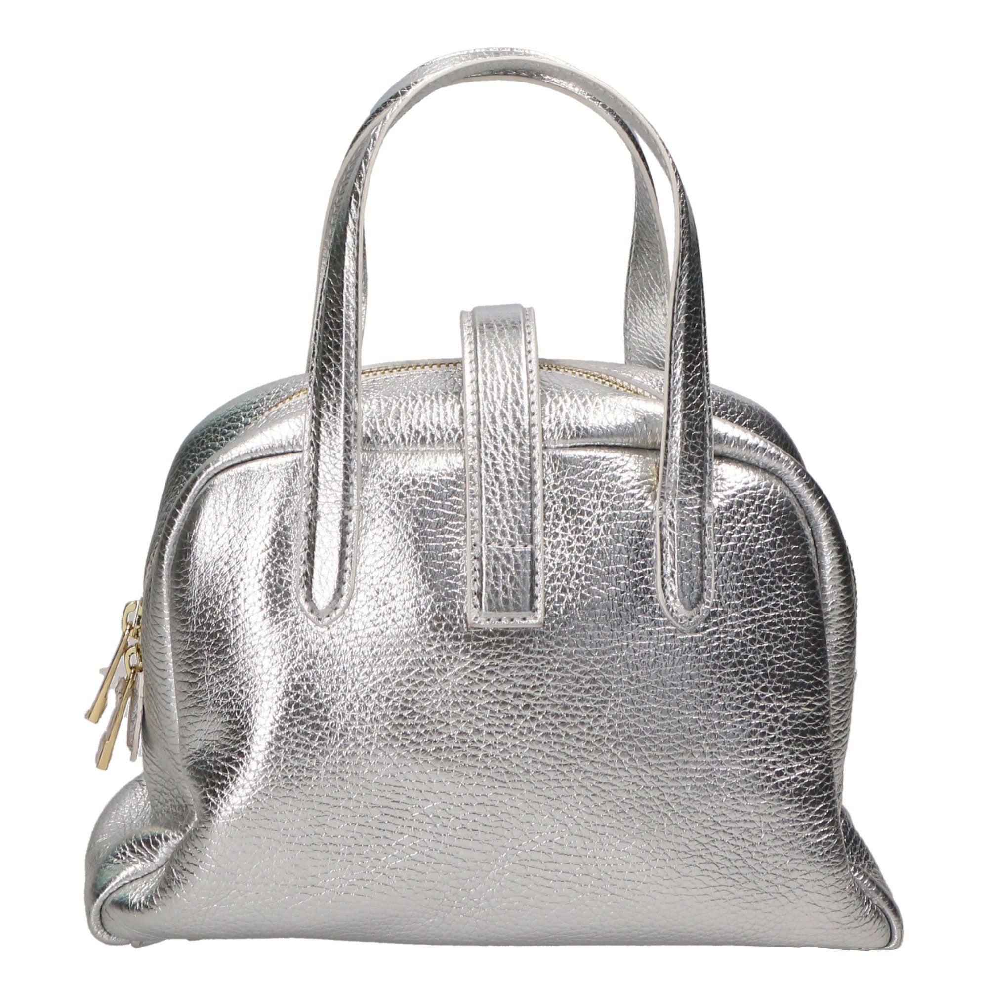 Borsa a mano da donna 100% vera pelle MYB-6007-FW-ARGENTO My Best Bag