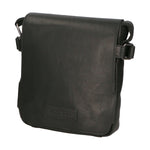 Borsa a tracolla da uomo 100% vera pelle HILB-3200-NERO Hill Burry