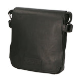 Borsa a tracolla da uomo 100% vera pelle HILB-3200-NERO Hill Burry