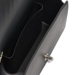 Borsa a mano da donna 100% Pvc FLAT S-BLACK + OFF SILVER Marc Ellis