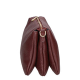 Borsa a tracolla da donna 100% pelle MYB-6057-FW-D54 BORDO SCURO My Best Bag