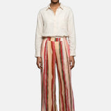 Pantaloni in Viscosa Fucsia