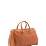 Borsa da viaggio unisex in vera pelle 100% cotone 4040-MIELE Alessia Firenze