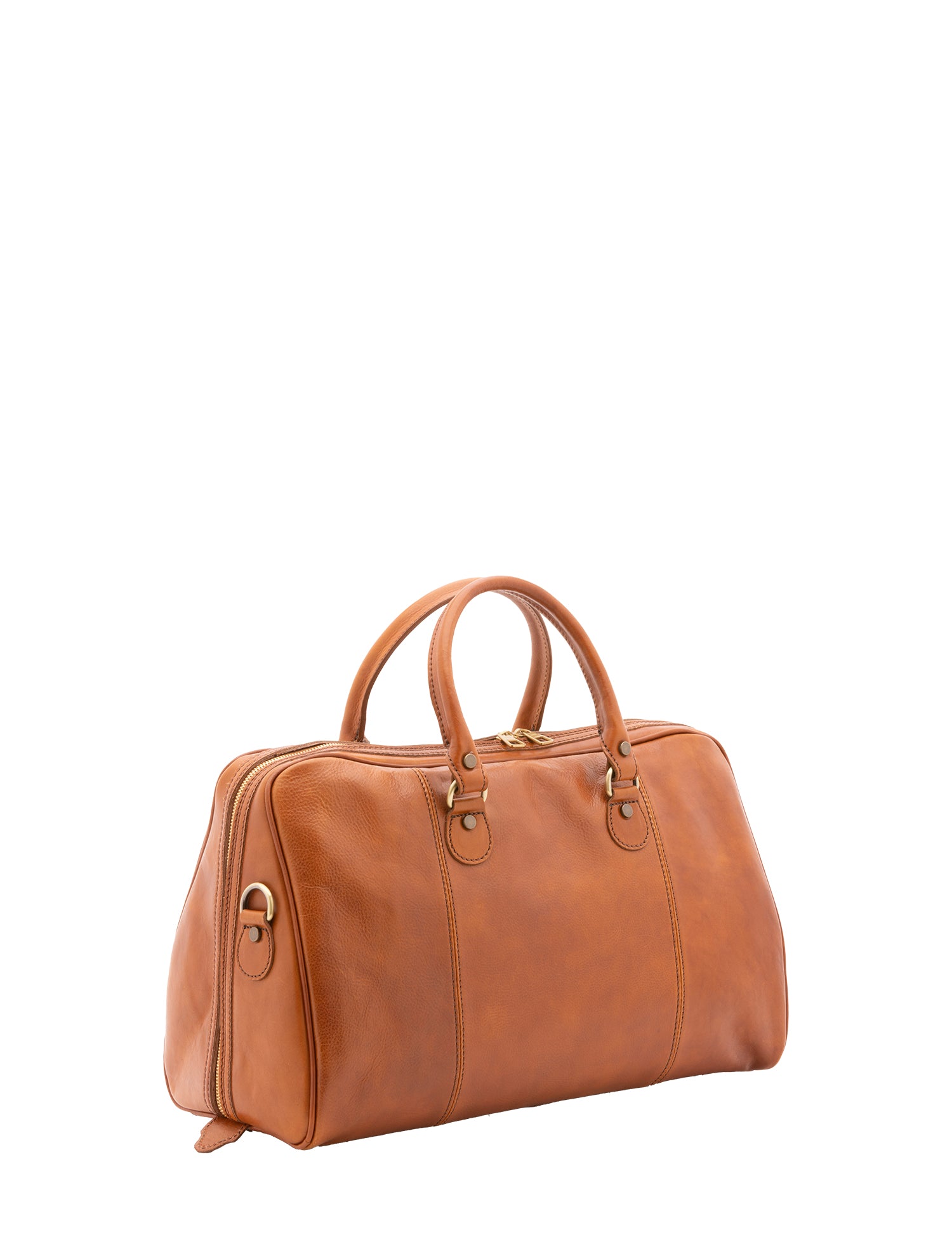 Borsa da viaggio unisex in vera pelle 100% cotone 4040-MIELE Alessia Firenze