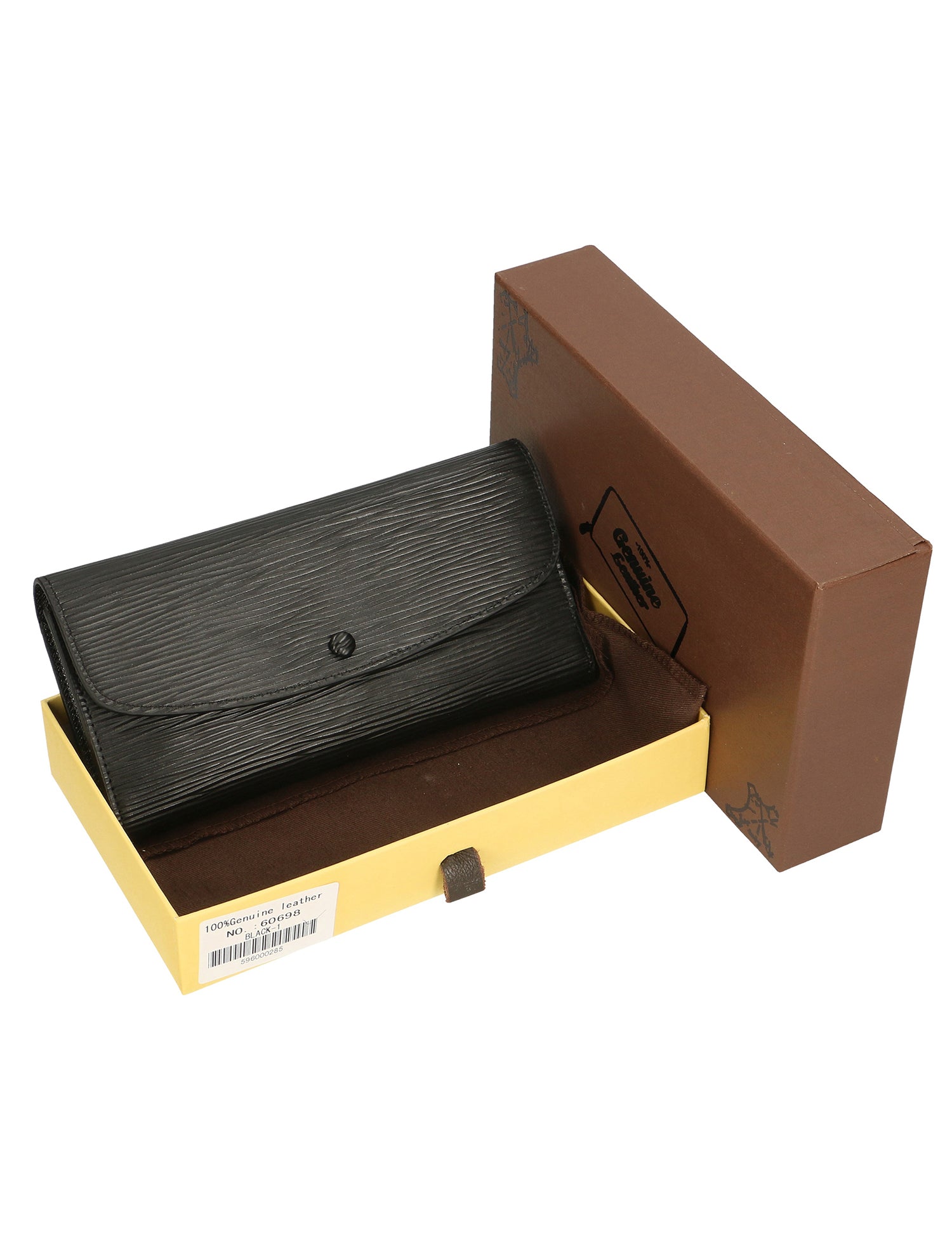 Marca 60698 1-NERO BLACK Portafoglio donna in vera pelle Gave Lux