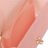 Borsa a mano da donna 100% Pvc FLAT S BALL-MAUVE + LIGHT GOLD Marc Ellis