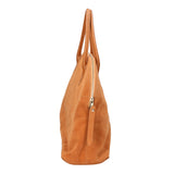Borsa a mano da donna 100% pelle scamosciata MYB-6014-FW-03292 CUOIO COGNAC My Best Bag