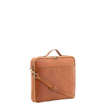 Borsa a mano unisex in vera pelle Made in Italy 4542-MIELE Alessia Firenze