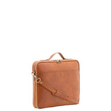 Borsa a mano unisex in vera pelle Made in Italy 4542-MIELE Alessia Firenze