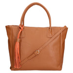Verdiana Borsa a mano da donna Vera Pelle 06505-D17 CUOIO SCURO Gave Lux